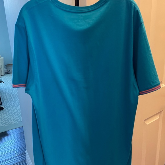 Psycho Bunny-Logo V-neck tee-Aegean Blue-size XL-(size 7) - Picture 6 of 6